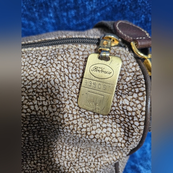 Borbonese Redwall Italia Convertible Purse Tote Handbag Nylon - Picture 7 of 12